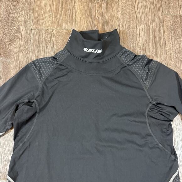 BAUER NECKPROTECT LONG SLEEVE BASELAYER TOP - SENIOR (ADULT) Medium - Picture 2 of 14